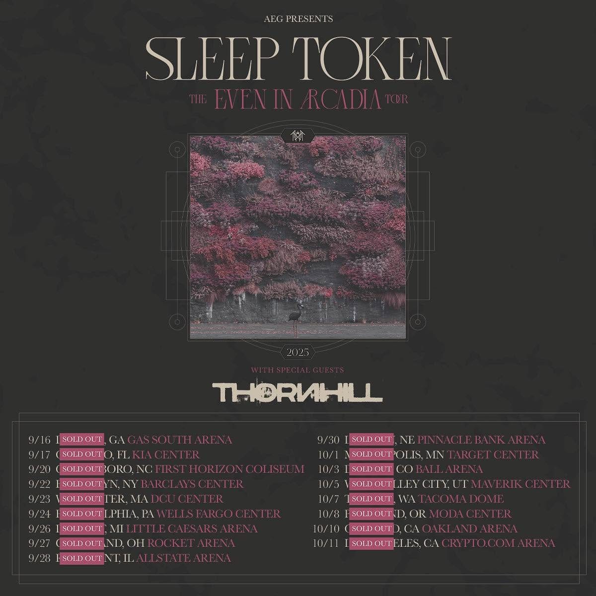 Sleep Token Announces Thornhill as Opener for “Even in Arcadia” Tour