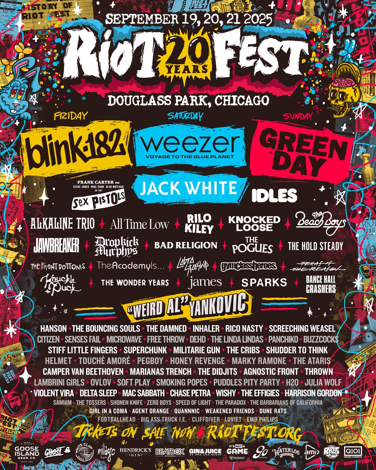 Riot Fest 2025 - 20 Year anniversary.