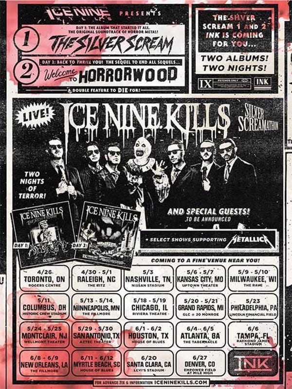 Ice Nine Kills Presents! "Silver Screamathon"