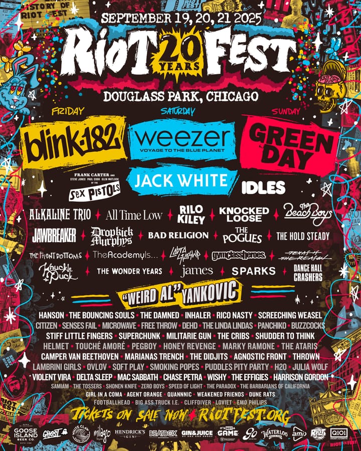 Riot Fest 2025 - 20 Year anniversary.